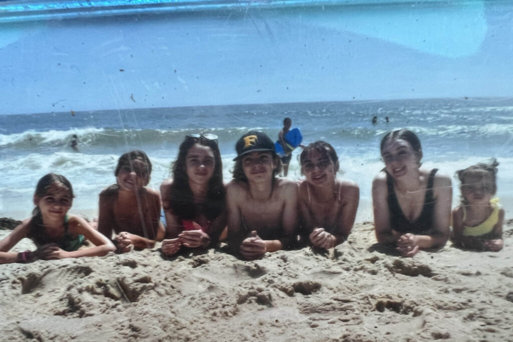 photo of children on the beach