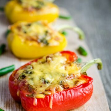 Meatless Stuffed peppers