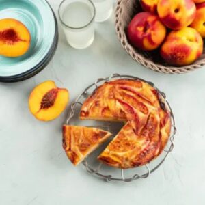 Peach upside down cake.