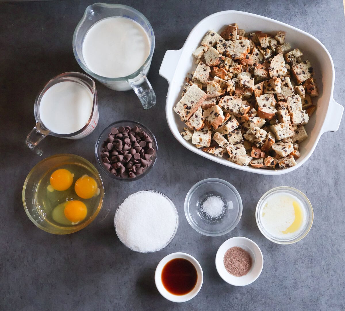 Ingredients for Irish Soda Bread Pudding
