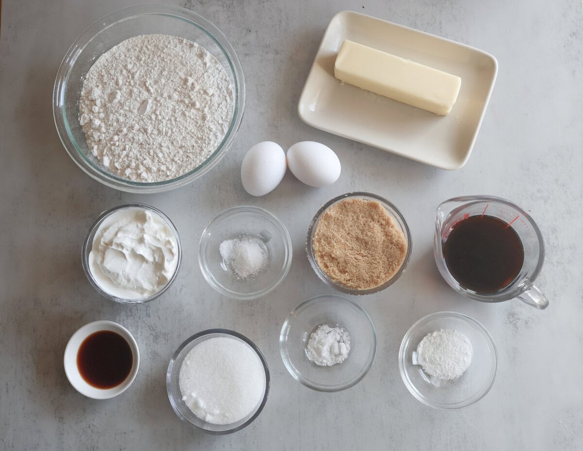 Ingredients for the Irish Coffee Cake