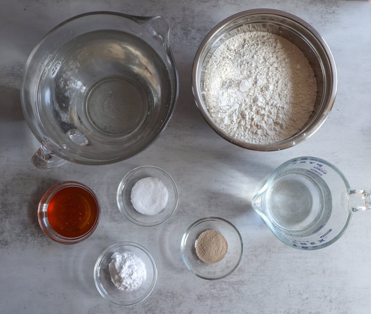 Ingredients for classic bagels