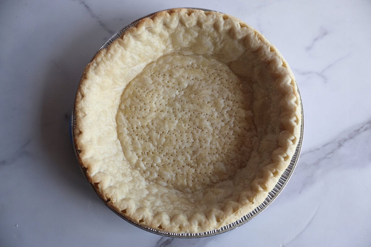 Baked pie crust