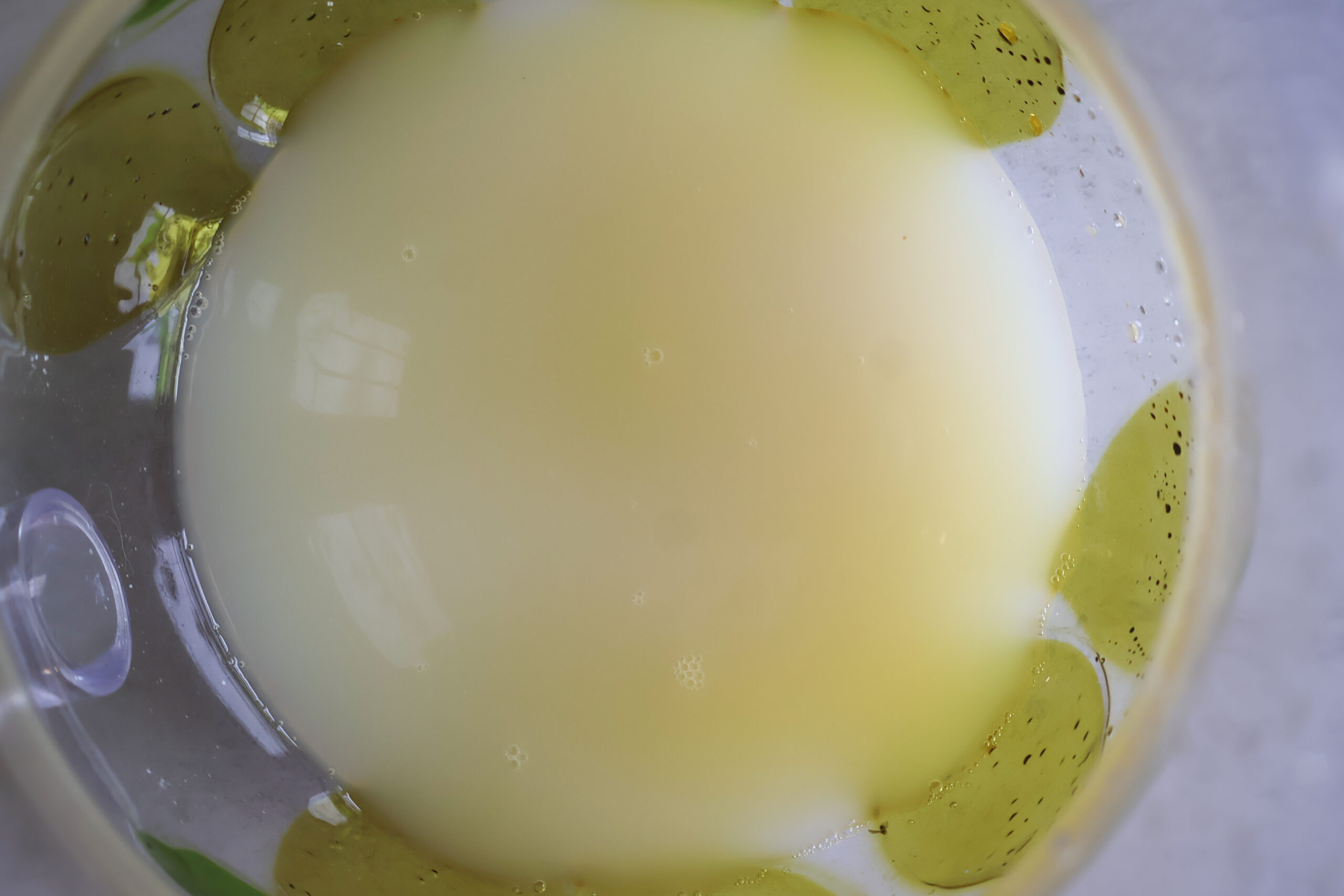 Lemon juice and sugar in a pitcher.
