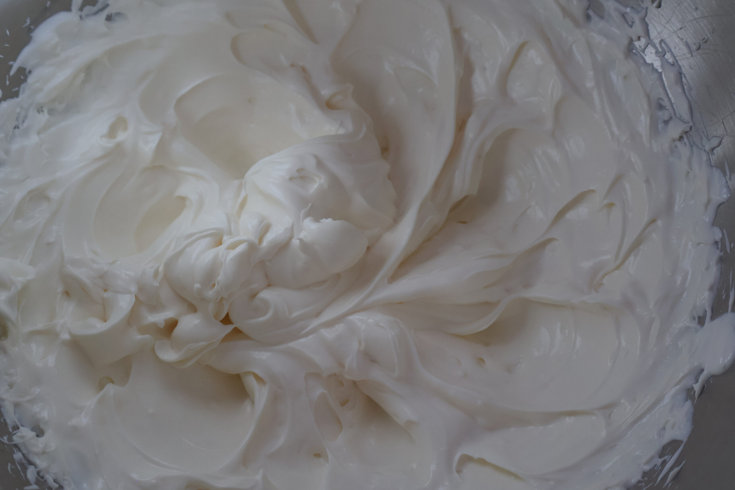 Cream cheese and sour cream creamed together.