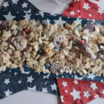 Firecracker puppy chow woth star placemats.