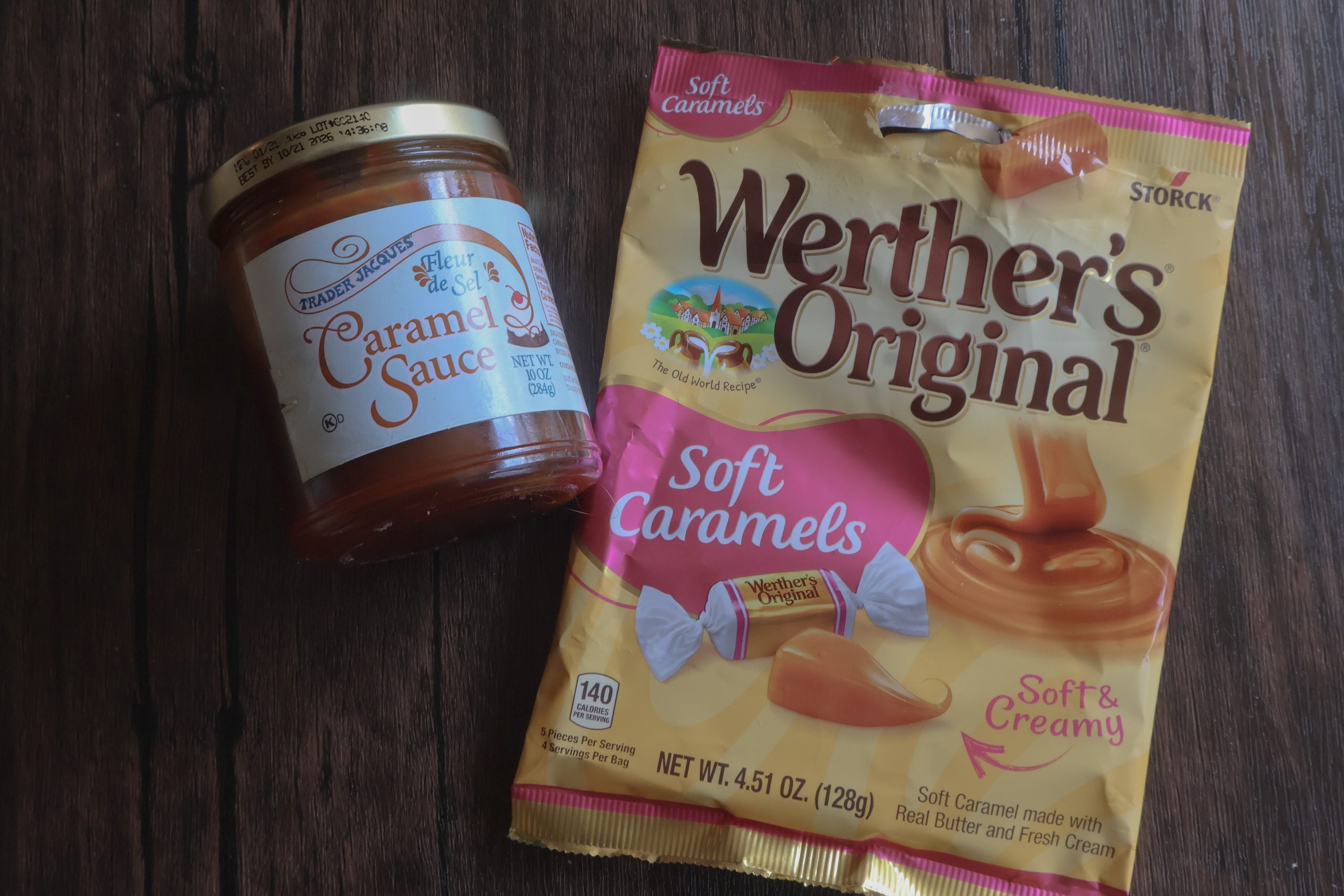 soft caramels and caramel sauce.